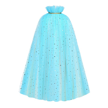Relarliya Princess Cape Set For Little Girl Dress Up,11Pcs Princess Cape Cosplay Christmas Halloween Birthday Gift 3-8Y