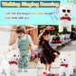 White Leash Walking Cat Set Interactive Talking Cat Singing Dancing Kitten Mimicking Repeat What You Say Kitty Touch and Voice C