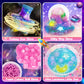 Slime Kit Toys for 6 7 8 9 10 11 12 Year Old Girls Boys Galaxy Slime Making Kit Making Butter Slime Dark Powder to Make Glitter Galactic Slimes Stress Relief Toys Fun Birthday Gifts
