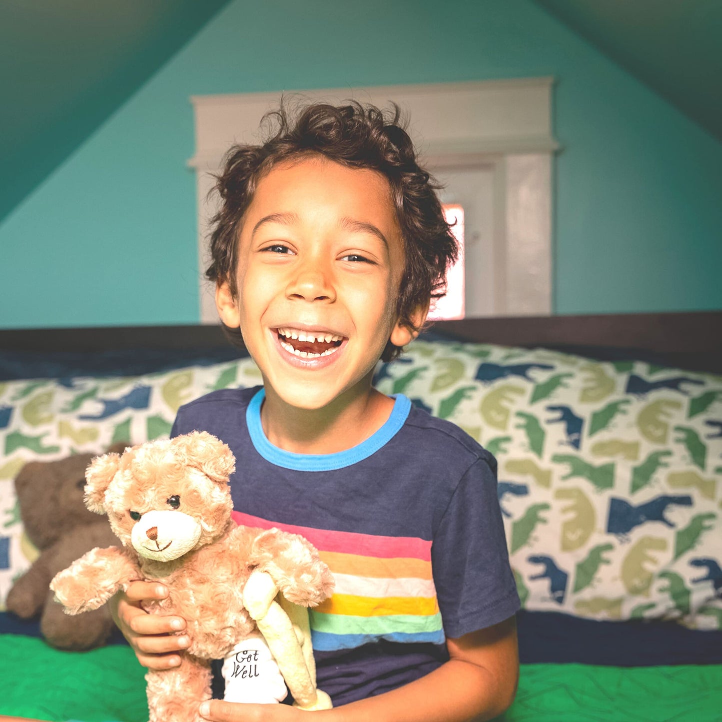 Jolitee Bear With Broken Leg Gifts Kids, Get Well Gifts For Kids With Broken Leg, Teddy Bear With Crutches For Surgery