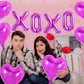 TONIFUL 16 Inch Valentines Day Letter Balloons Banner Foil Valentines Day Decoration Heart Balloons for Valentines Day Wedding