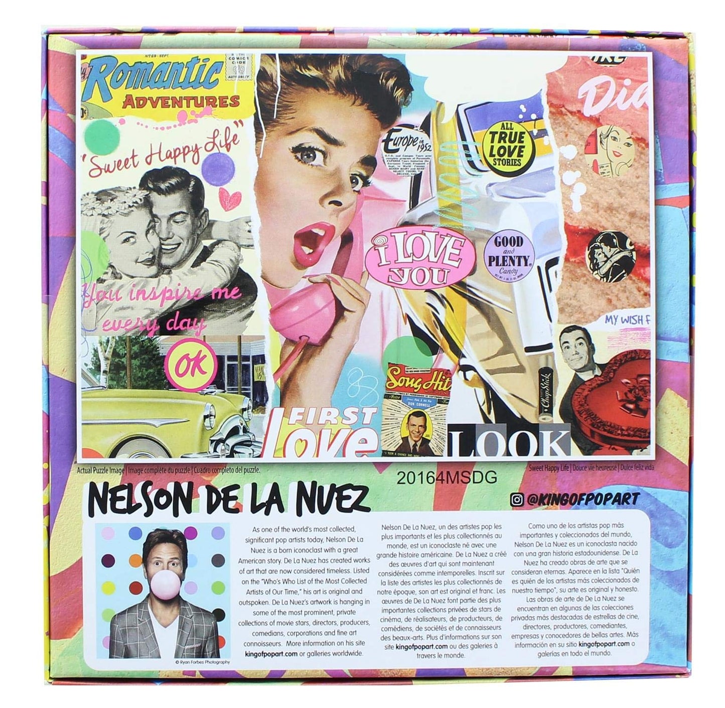 The Canadian Group King Of Pop Art - Nelson De La Nuez - I Love You - 1000 Piece Puzzle