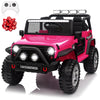 MOEYURO 24V 4WD 2 Seater Ride on Car Power 4 Wheels w/4X200W Motor, Remote Control, 3 Speeds, Bluetooth Music, Spring Suspension