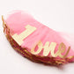 Mud Pie Baby Girls Glitter Party Hat Headband And Tutu Set Special Occasion Dress, Pink,Gold, 0-18 Months Us