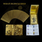 Oixxaf 78 Tarot Cards Gold Tarot Cards With Guide Book Waterproof And Wrinkle Resistant Tarot Gold Foil Tarot Cards For Beginner