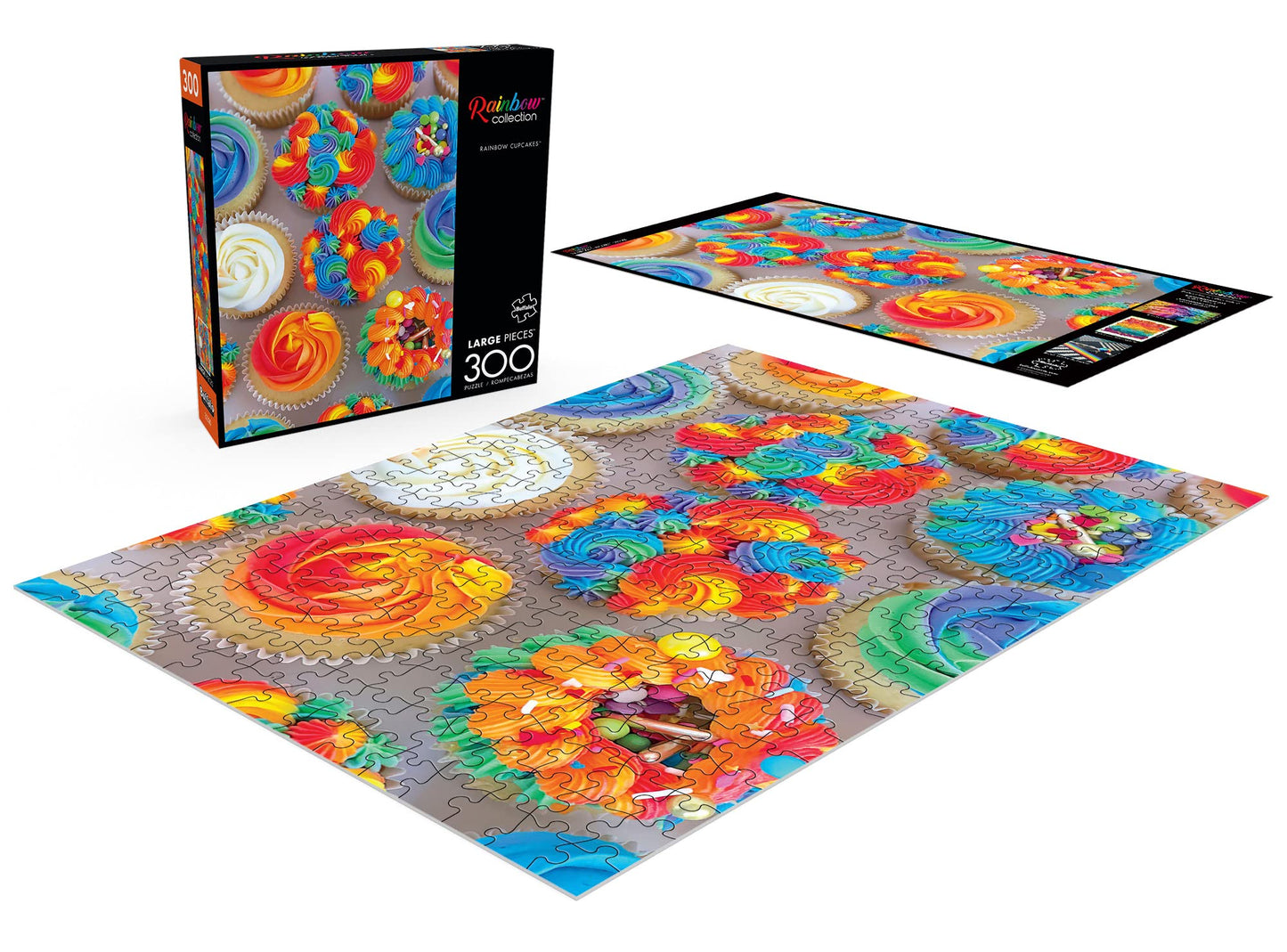 Buffalo Games - Erin Shelton - Rainbow Cupcakes - 300 Piece Jigsaw Puzzle For Adults Challenging Puzzle Perfect For Game Nights - Size Is 21.25 X 15.00