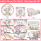 Hushee 200 Pcs Pink Elephant Baby Shower Paper Plates Napkins Cups It'S A Girl Baby Shower Party Supplies Tableware Set Pink Dis