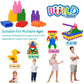 Fubaoda Kids 600Pcs Set Building Blocks Construction Toy - Learning Playset Stem Educational Kit Child Branin Development Preschool Kindergarten Toy