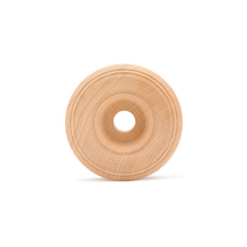 Mini Wood Wheels Treaded Style, 1-1/2 Inch Diameter, Pack Of 12, For Crafts And Diy Car Models, By Woodpeckers