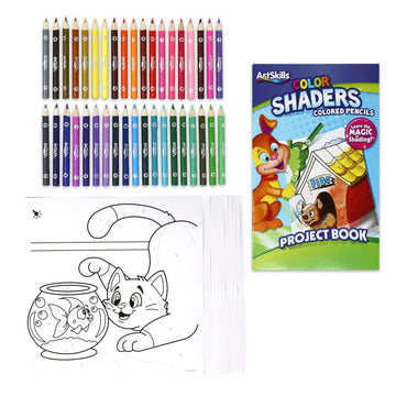 ArtSkills Color Shaders Colored Pencils 52 Piece Set, Multicolor, PA-2739