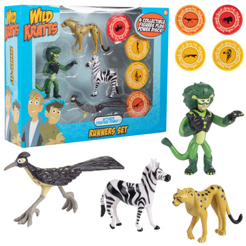 Wicked Cool Toys Wild Kratts, Activate Creature Power, Runners 4-Pack Figure Set