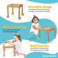 Little Balance Box, Best Push Pull Walker Toy, 2-In-1 No Wheels Spring Feet, Wooden Walker, Girl Boy Toddler Walker Push Stand Toys, Toddler, Child Activity Table (Beige + Booties)