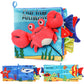 Gkdoms Soft Baby Books High Contrast Baby Toy, Touch And Feel Crinkle Cloth Book Infant Toy With Non-Toxic Fabrics, Baby Shower, Valentine'S Gifts For Newborn Boys And Girls 0-6-12 Months