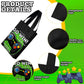 Ferraycle 24 Pack Video Game Themed Gift Bags Video Game Party Favors Non Woven Reusable Goody Treat Bags With Handles (Black An