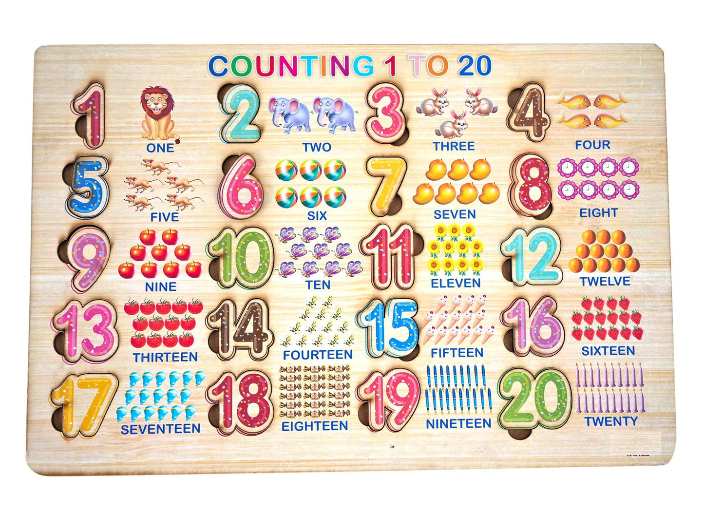 Paperpilot Wooden Learning Educational Puzzle Set For Kids | Puzzle Toys For Kids | Numbers Puzzle | Wooden Toys For Kids
