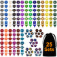 DND Double-Colors Polyhedron Dice Set for Dungeons and Dragons D&D RPG MTG Table Games D4 D6 D8 D10 D% D12 D20 25 Colors Dice wi