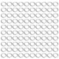 VOUVOU 100 Pcs Standard Skateboard Speed Washers Truck Axle Washers Rings for Speed Bearing Performance Skateboard Truck
