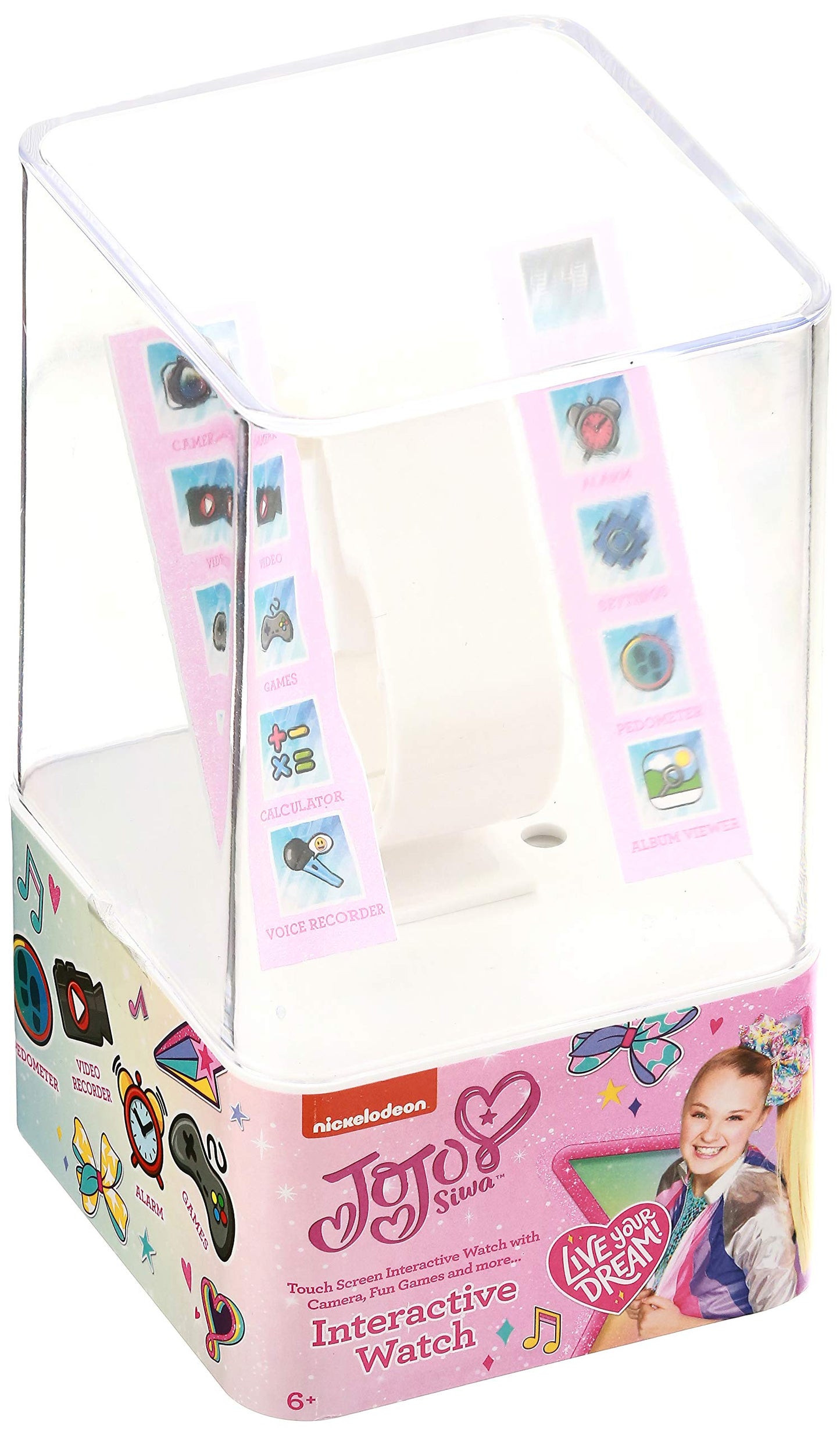Accutime Kids Nickelodeon Jojo Siwa Educational, Touchscreen Smart Watch Toy For Girls, Boys, Toddlers - Selfie Cam, Learning Games, Alarm, Calculator, Pedometer & More (Model: Joj4252Az)