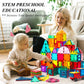 Aquadawn 110 Pieces Magnetic Building Tiles Set With 2 Cars, Magnetic Building Blocks For Toddlers 1-3, Educational Toys Tiles For Kids Ages 4-8, 3D Toys Gifts For Girls Boys