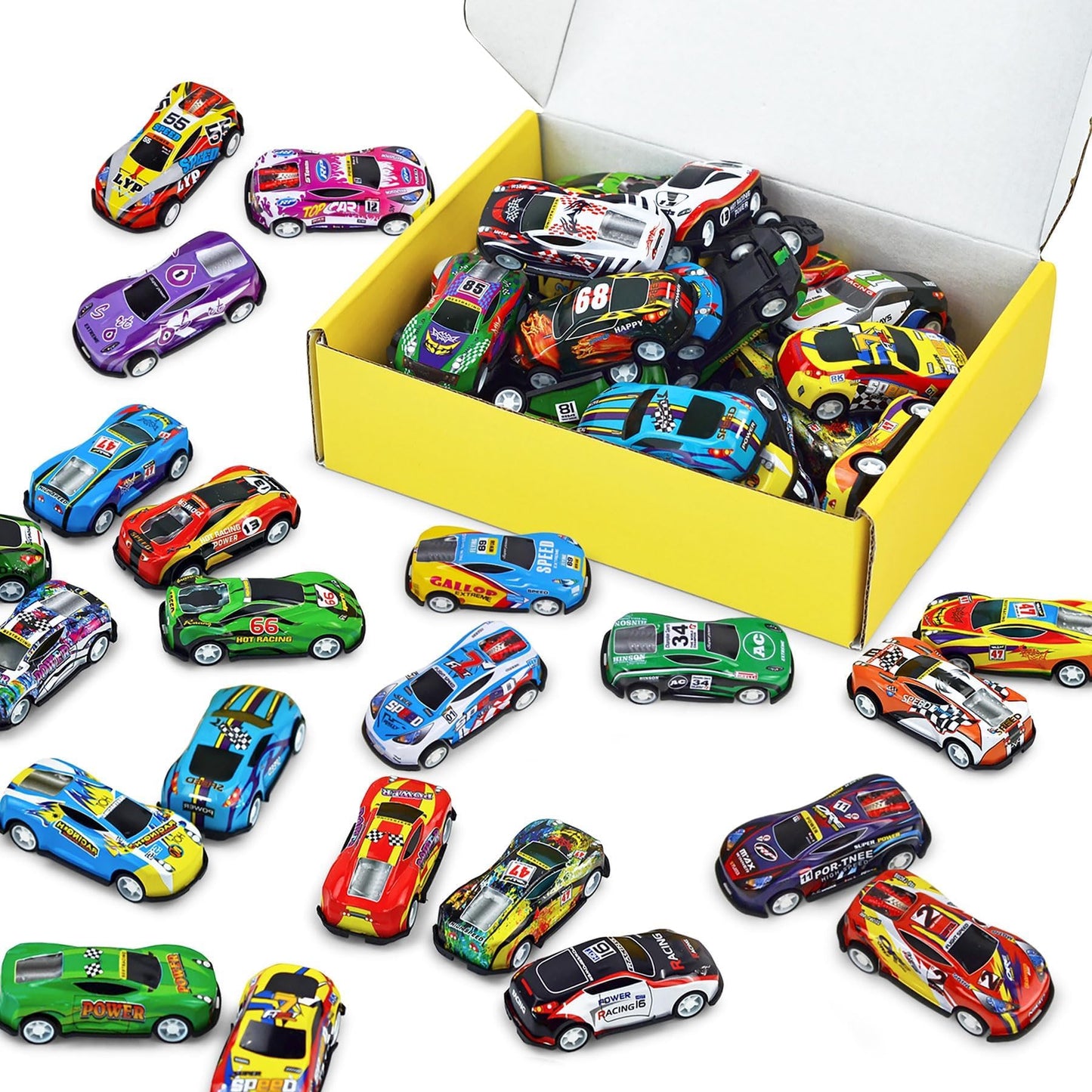 Vileafy Mini Race Cars - 30 Pack Pull Back Toys for Kids, Ideal for Classroom Prizes and Party Favors, Model VL-Race31