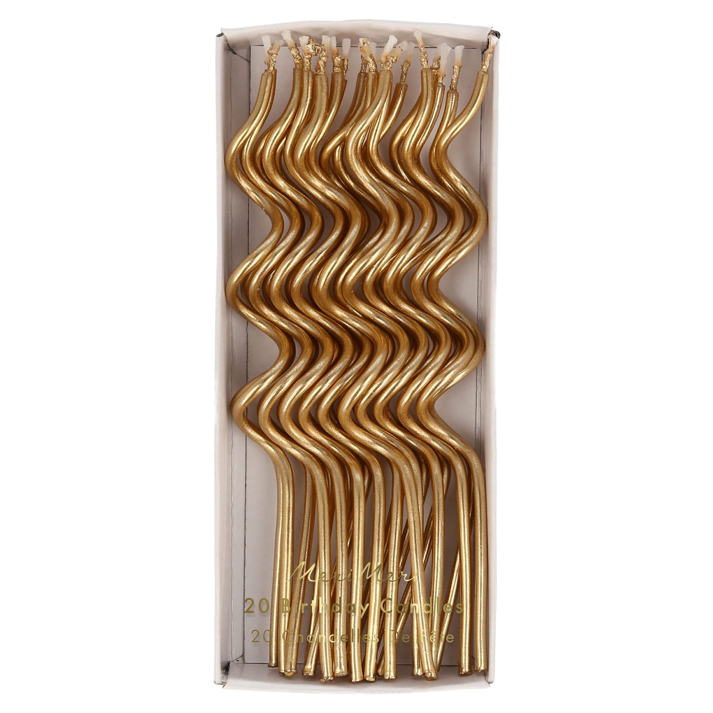 Meri Meri Swirly Tall Cake Candles (Pack of 20), 5 Tall Unscented Candles
