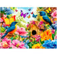300 Piece Jigsaw Puzzle for Adults, Birds Flower Puzzles 300 Pieces for Adults Fit Together Perfectly, Challenging Puzzle for Fr