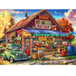 500 Pieces Puzzle for Adults, Country Store Puzzles, Landscape Jigsaw Puzzles, Creative Play Holiday Party Gifts, Fun and Challenging Family Game for Adults Seniors, 20.5x15 in -Like New