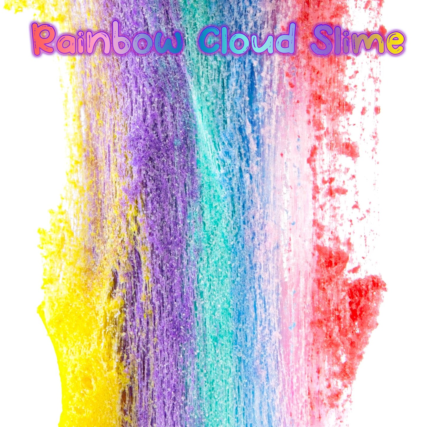 Okaybee Rainbow Cloud Slime, Super Soft And Non-Sticky Premade Slime, Slime Party Favors For Girls And Boys Ages 8-12, Slime Sen