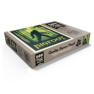 Mypuzzle Bigfoot: The Missing Link, Vintage Poster - Premium 500 Piece Jigsaw Puzzle For Adults