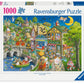 Ravensburger 1000-Piece Jigsaw Puzzle | Enchanting Nursery Rhyme Scenes | 27.5 x 19.75in | Multicolor | Premium Linen-Structured Paper