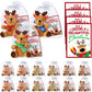 Silipull 18 Pcs Hero Themed Party Favors Hero Themed Stuffed Animal Bears with Tie Dye Card Back to School Gifts for Student Sma