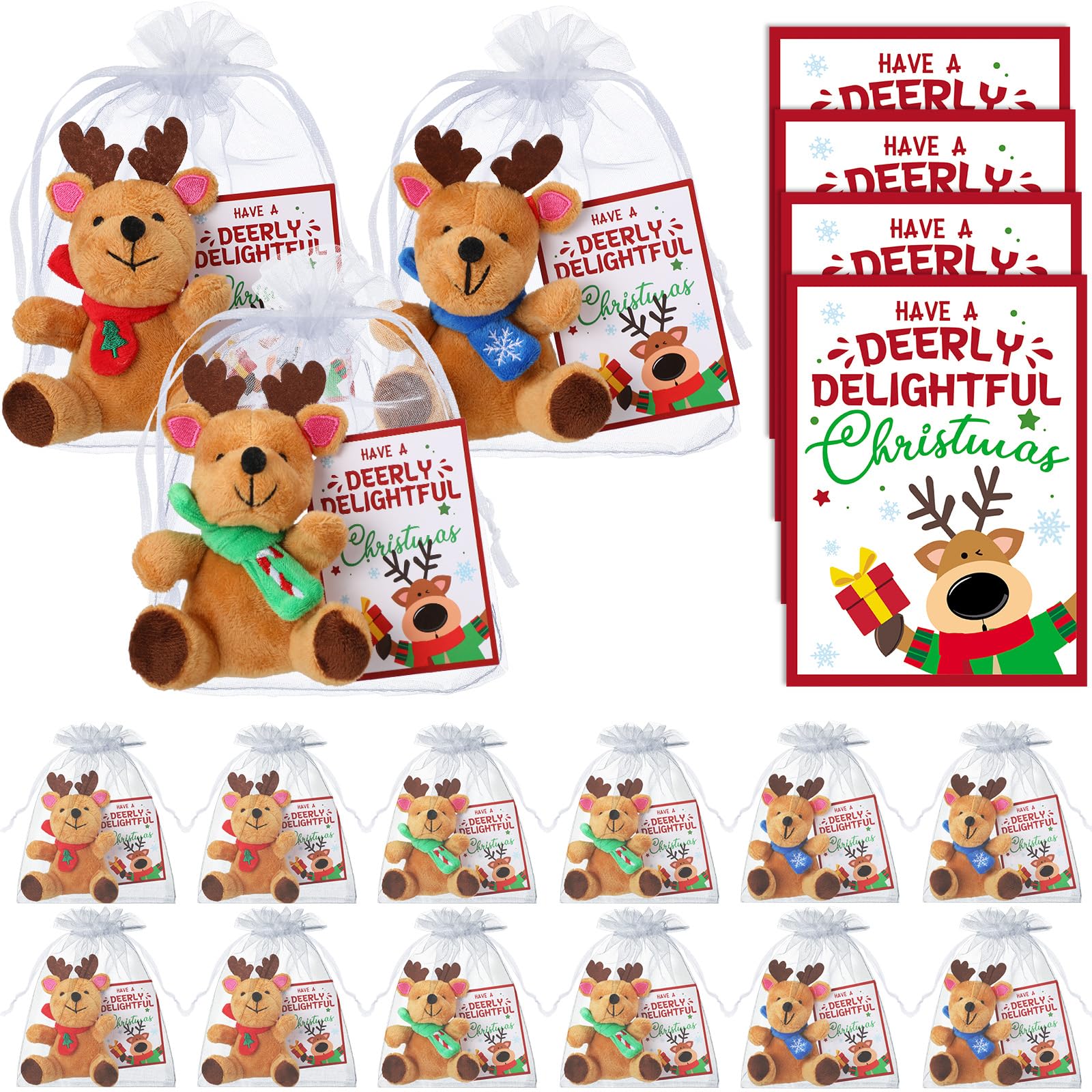 Silipull 18 Pcs Hero Themed Party Favors Hero Themed Stuffed Animal Bears with Tie Dye Card Back to School Gifts for Student Sma