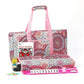 Kyerlish American Mahjong Tile Set with Pink Printed Carrying Bag  166 enhanced Tiles  4 All-in-One Color Racks/Pushers  Mah Jongg Sets  Mahjong Game Set for Travel  Christmas  Birthday Gifts