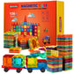 Gemmicc Magnetic Tiles, Deluxe 136 Pcs Building Blocks Magnet Toys For Kids,3D Magnet Puzzles Stacking Blocks For Boys Girls,Huge Set With 2 Cars