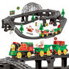 Xpiy Train Set For Kids Ages 2-8, Perfect Holiday Birthday Gift Toy Deluxe Electric Train For Toddlers, Festive 110 Pcs Train Se