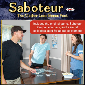 Amigo Games Saboteur The Mother Lode Bonus Pack Strategy Card Game - Includes Saboteur, Saboteur 2 & Secret Collectors Card - Pe
