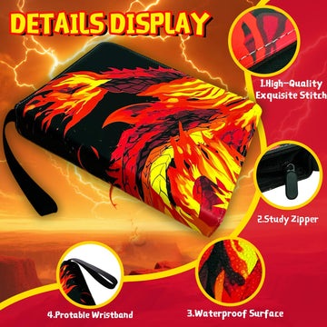 Trading Card Binder for TCG Cards  9-Pocket Portable Card Collector Ablum Holder Book Fits 720 Cards with 40 Removable Sleeve  High Capacity Waterproof Card Binder Display Storage Carrying Cases