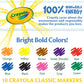 Crayola Fine Line Markers Classpack (200Ct), Markers For Kids, Teacher Classroom Must Have, Back To School, Bulk Markers For School