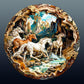 Wooden Puzzles For Adults - 3D Vision Effects Horse Wooden Jigsaw Puzzle - Unique Animal Shaped Wood Puzzles Adult - Creative Bi