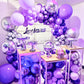 Partywoo Lavender Balloons, 85 Pcs Light Purple Balloons Different Sizes Pack Of 18 Inch 12 Inch 10 Inch 5 Inch Purple Balloons For Balloon Garland Or Balloon Arch As Party Decorations, Purple-Y15