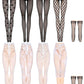 Sotiff 10 Pairs Doll Lace Stockings Handmade Long Sock Christmas Doll Accessories Legging For Diy Clothes Toy(Mesh Style)