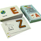 MFM Toys Sandpaper Alphabets Letters Numerals Flashcards Tactile - Early Learning Aid (Uppercase, Lowercase Combo)