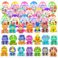 24 Pack Prefilled Easter Eggs with Dinosour Squishy Toys Inside Squeeze Toys for Kids Girls Boys Easter Basket Stuffers Egg Fill