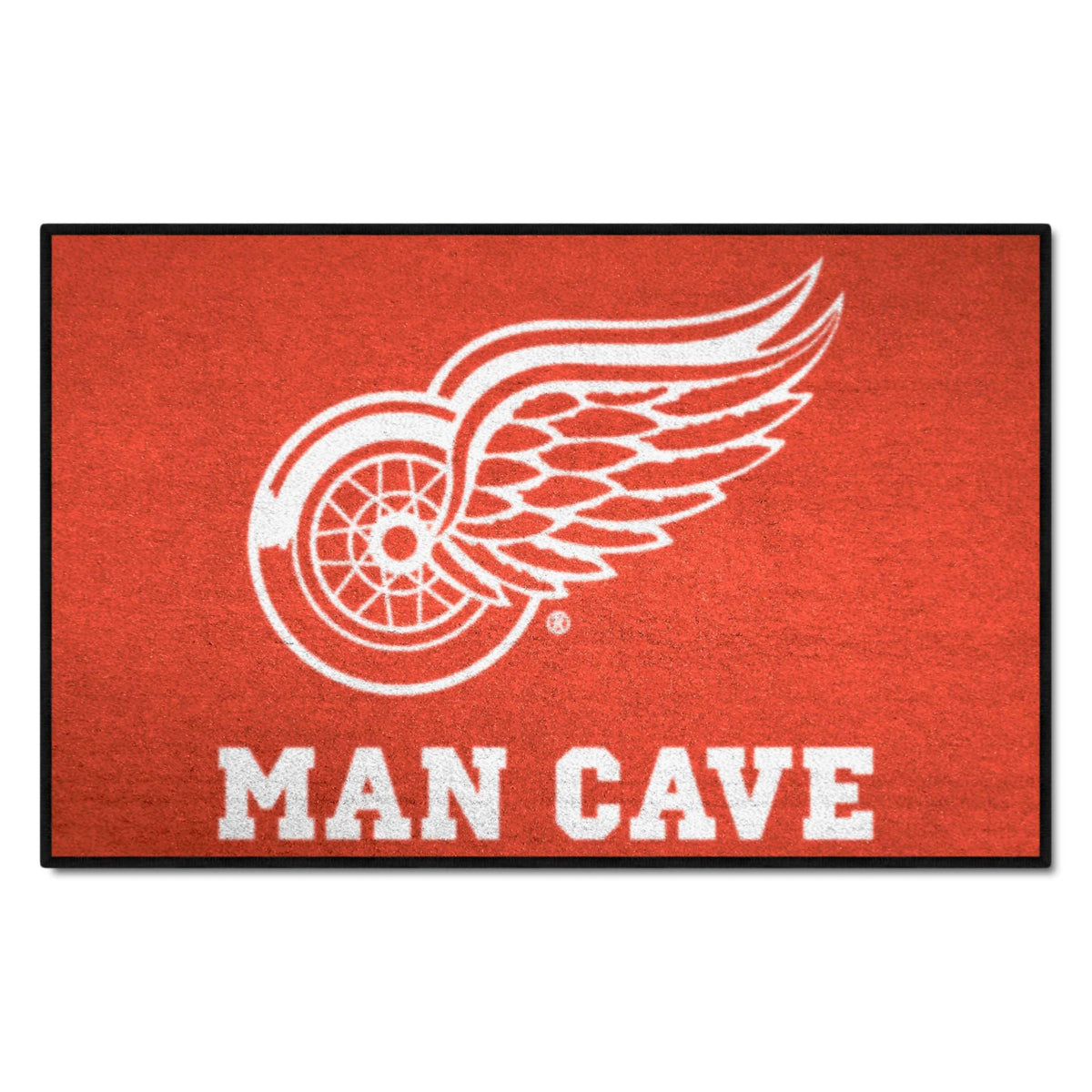 FANMATS 14426 NHL Detroit Red Wings Nylon Universal Man Cave Starter Rug , 19x30