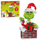 Brickcraft The Grinch Building Set, 504 PCS Christmas Toy Kit for Kids & Adults 8+, Movable Hands Arm & Hat, Holiday Collectible