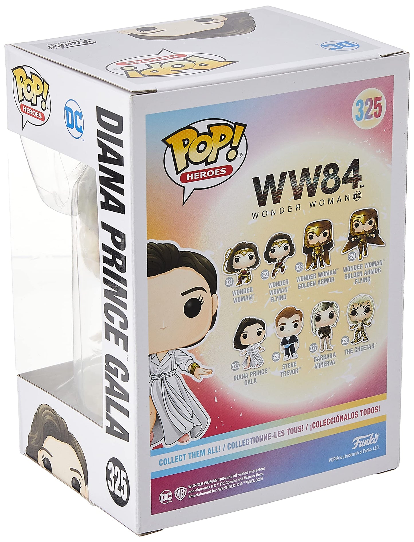 Funko Pop! Movies Wonder Woman 1984 Diana Prince Gala Vinyl Figure, Multicolor, Model 46664, Standard Size