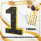 PCFING 20 Inch Number 1 Piata Gold Black with 30 Inch Piata Stick Blindfold Confetti for Man Women Kids Birthday Party Decoratio