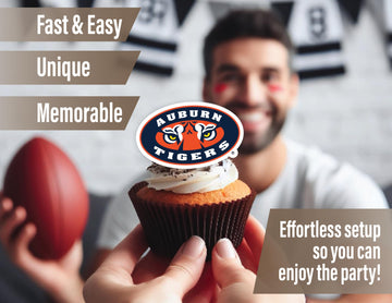 Auburn Tigers Party Supplies (42 Pieces) For Auburn University Graduation, Tailgating And Birthday Party Decorations With Banner