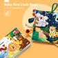 Hahaland Baby Books 0-6 Months, Infant Tummy Time Toy High Contrast Sensory Baby Toys 6 To 12 Months Touch Feel Book Baby Gifts For Boy Girl 0-3 Months Easter Basket Stuffers
