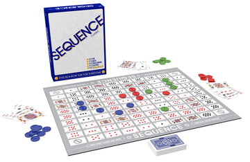 Sequence- Original Sequence Game With Folding Board, Cards And Chips By Jax ( Packaging May Vary ) White, 10.3 X 8.1 X 2.31